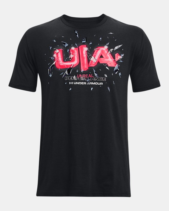 Men's UA Football Game Mode Perf Short Sleeve in Black image number 4